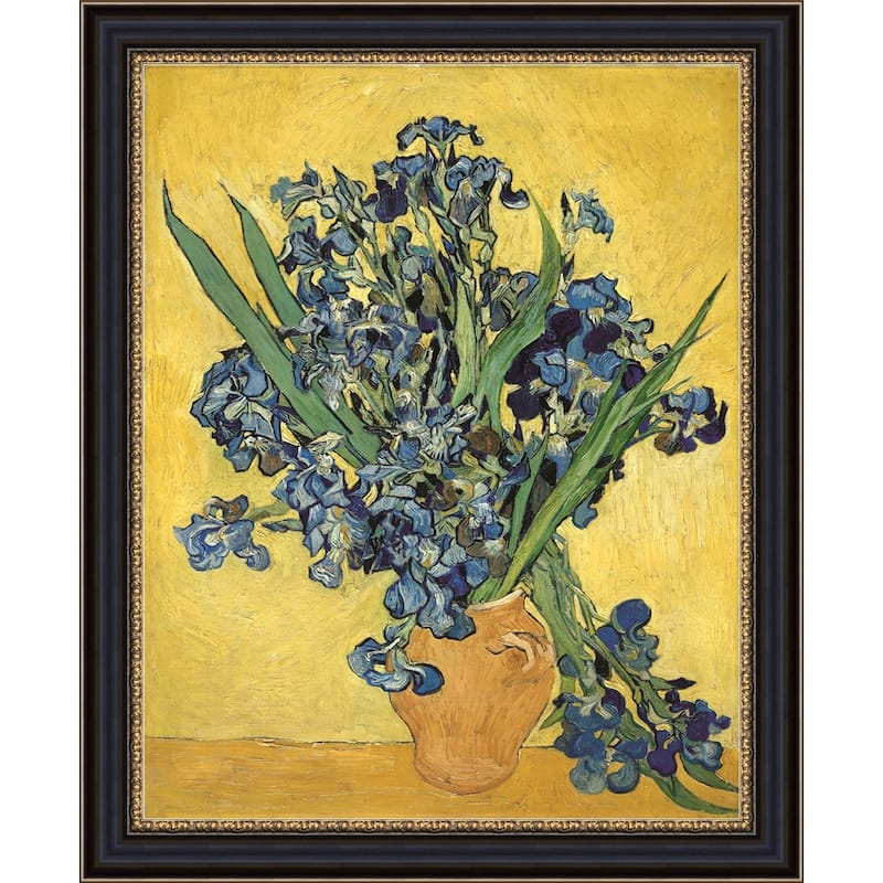 Irises (May 1890) by Vincent van Gogh Giclee Print Oil Painting Black